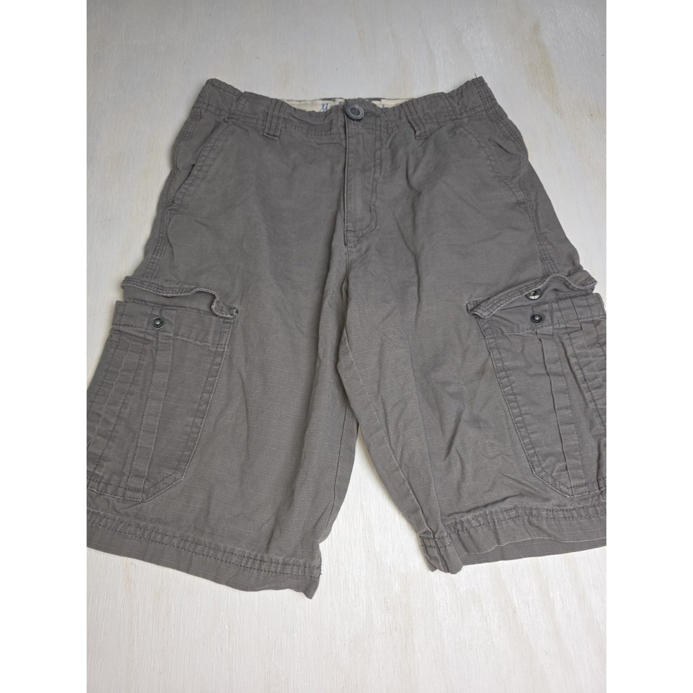 Mambo Australia Cargo Shorts Brown Youth Boys Size 12 100% Cotton